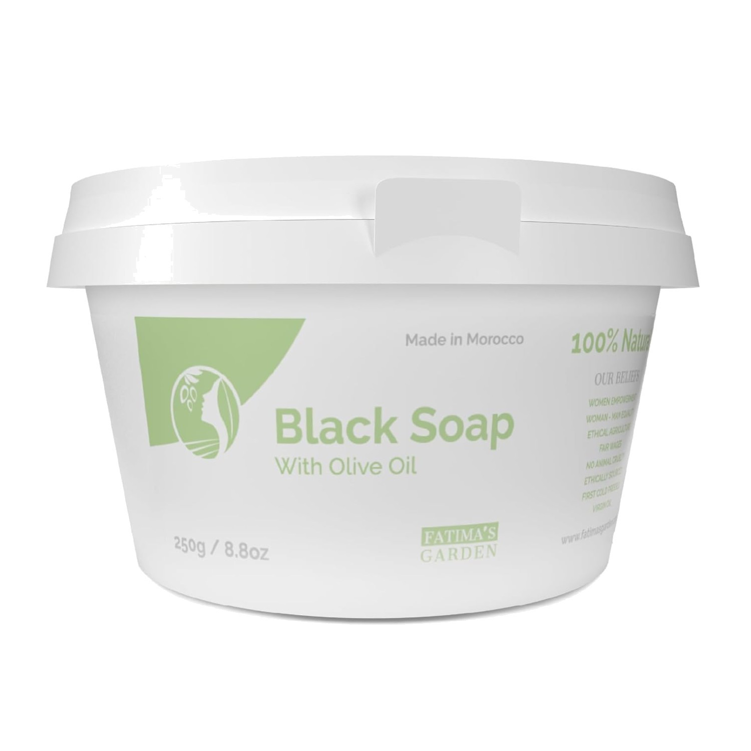 Moroccan Black Soap – Natural Cleanser, 8.8 oz