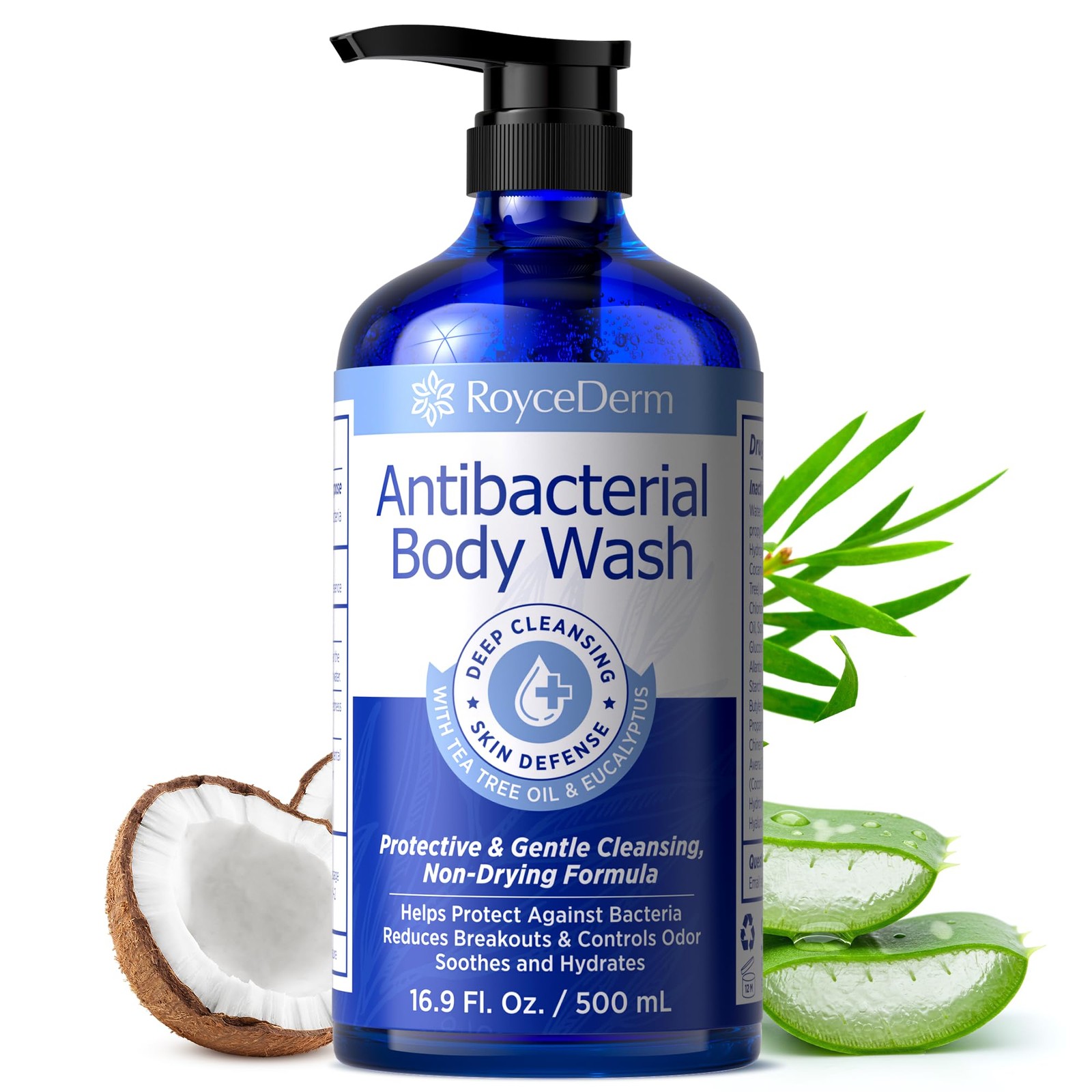 Roycederm Antibacterial & Antifungal Body Wash (16.9 16.9 Fl Oz (Pack of 1)