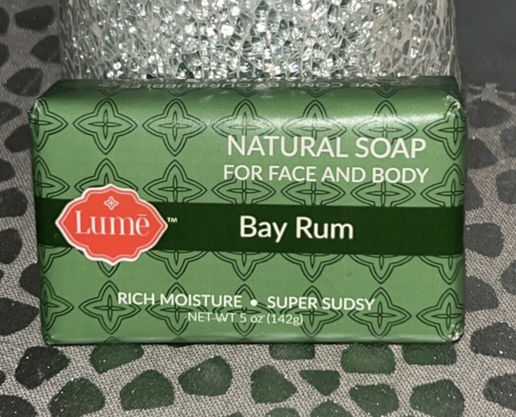 LUME BAY RUM 5oz Natural Bar Soap For Face & Body New-Factory Sealed-RARE/HTF👀