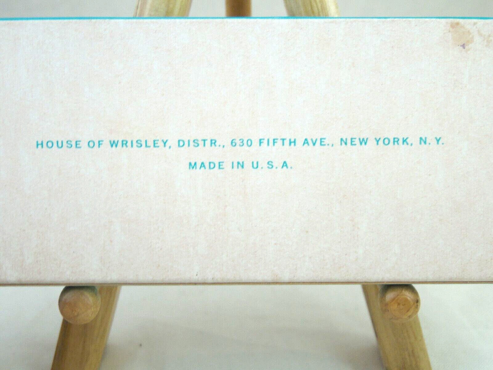 “House of Wrisley” “Guest Superbe Soap” “6 small bars” 1 box VTG 50’s 60’s USA