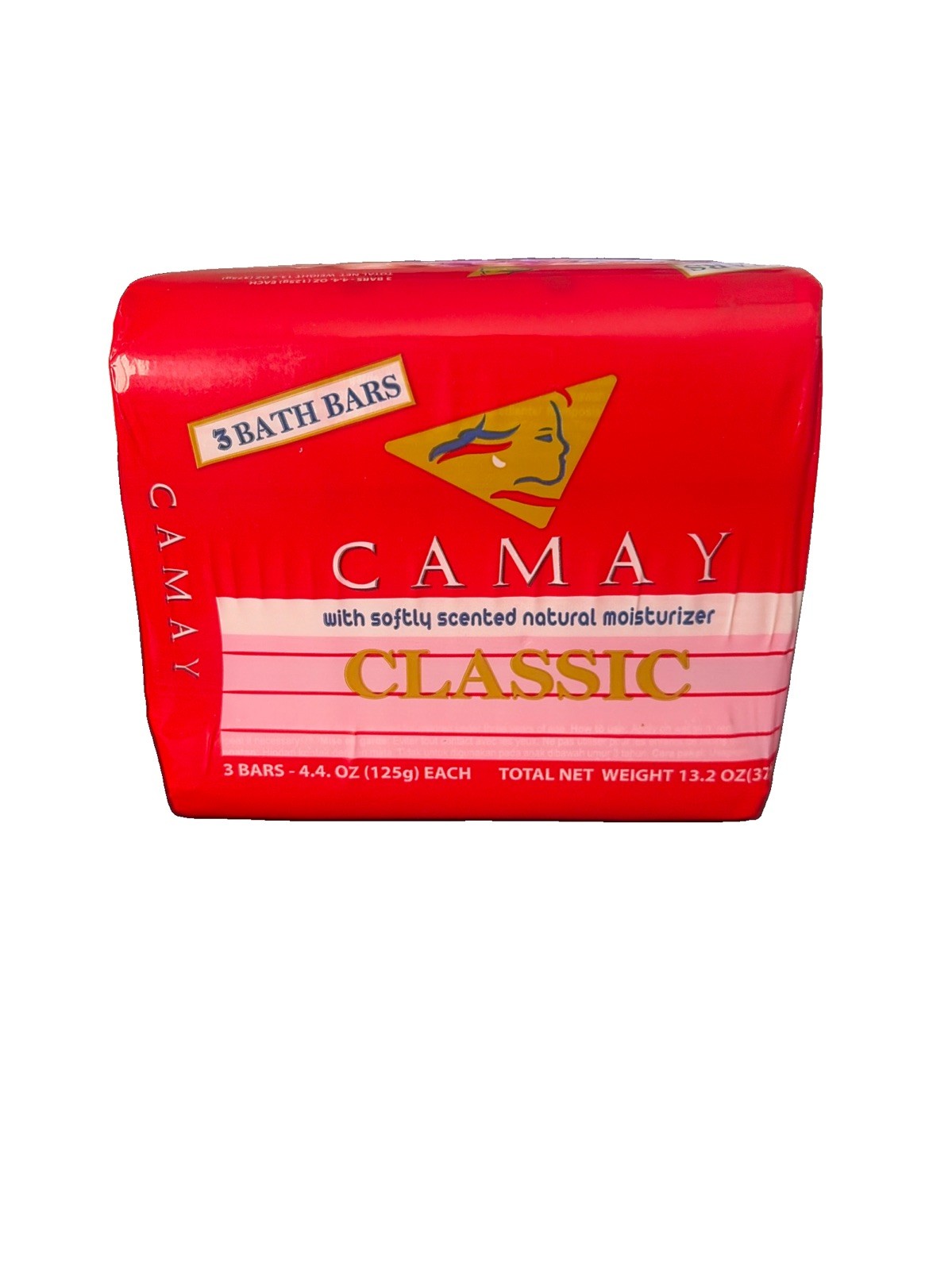CAMAY SOAP PINK CLASSIC SOFTLY SCENTED BEAUTY BAR *3 PACK* DISCONTINUED SEALED!