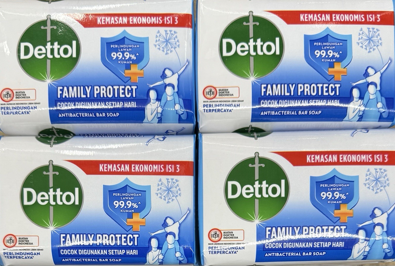 Dettol Family Protect Bar Soap, 12pc X 100 Gram Free Shipping USA