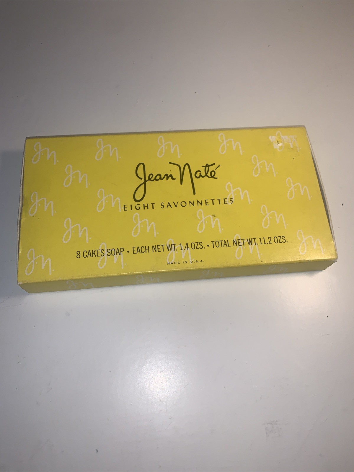 New Old Stock Vintage Jean Nate Savonnettes 8 1.4oz Soap Cakes Made USA