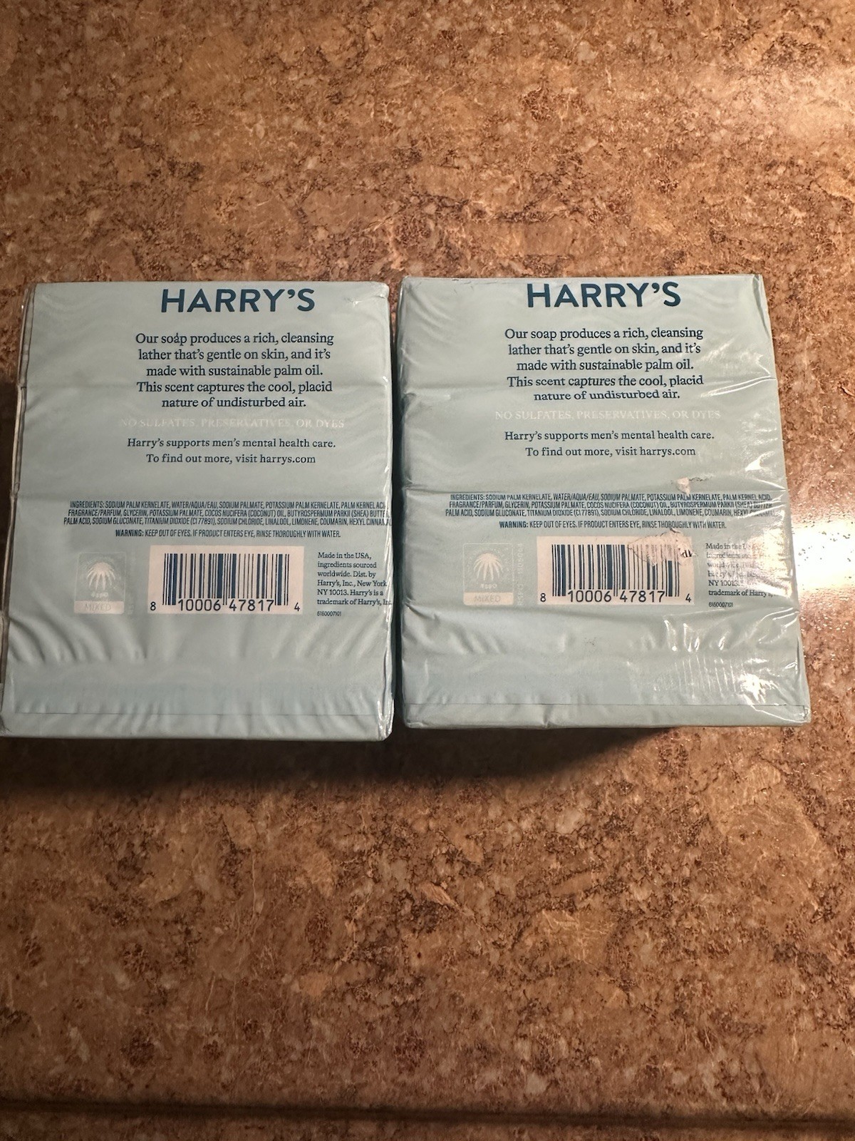 Harry’s Bar Soap Wildlands Scent 4 pack – Lot of 2