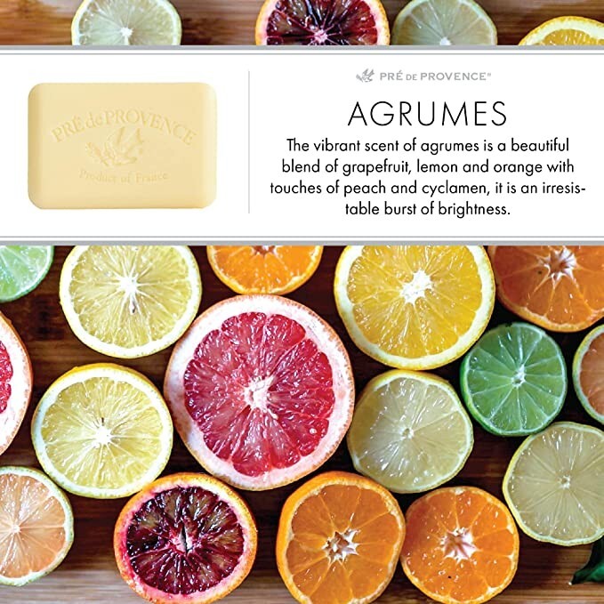 Pre de Provence Agrumes Citrus Soap 2 Bars 250g 8.8oz