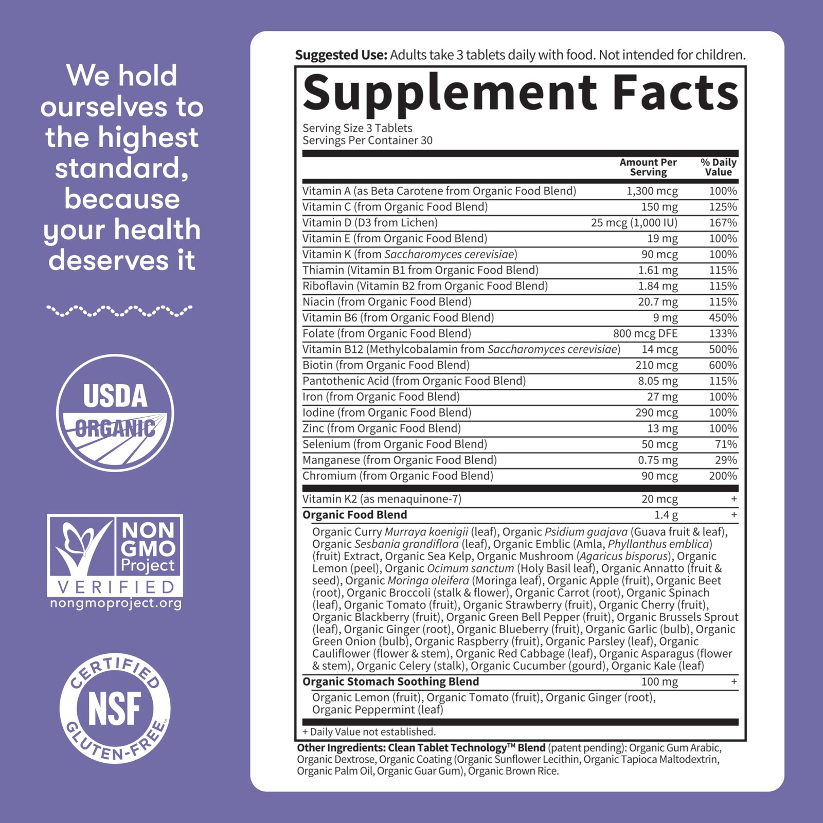 Garden of Life Organics Prenatal Multivitamin with 90 Count (Pack 1)