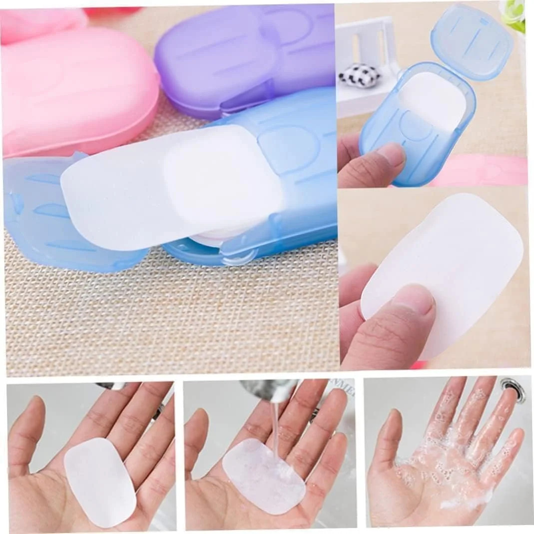 500 Sheets Colorful Disposable Soap Paper,5 Boxes Hand Cleaner Fragrance Mini Co