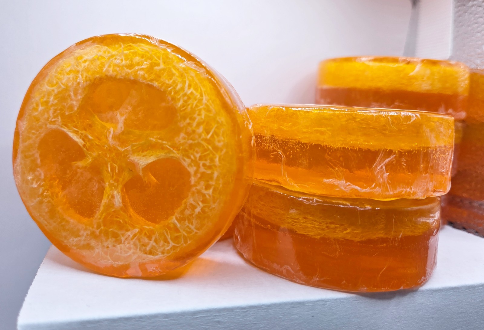 Loofah Bar Soap, 3 Citrus Bar Pack