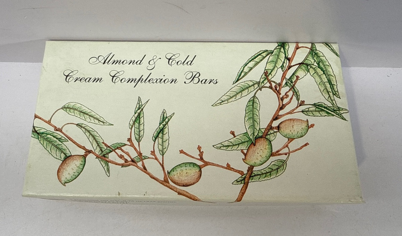 Vintage✨Almond & Gold Cream Complexion Bars✨Set Of 3✨Made By Fall River MA
