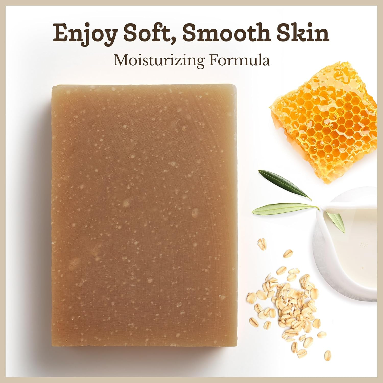 Goat Milk Soap Bar – Oatmeal Milk & Honey 3 Pack – for Dry Sensitive Skin. Natur