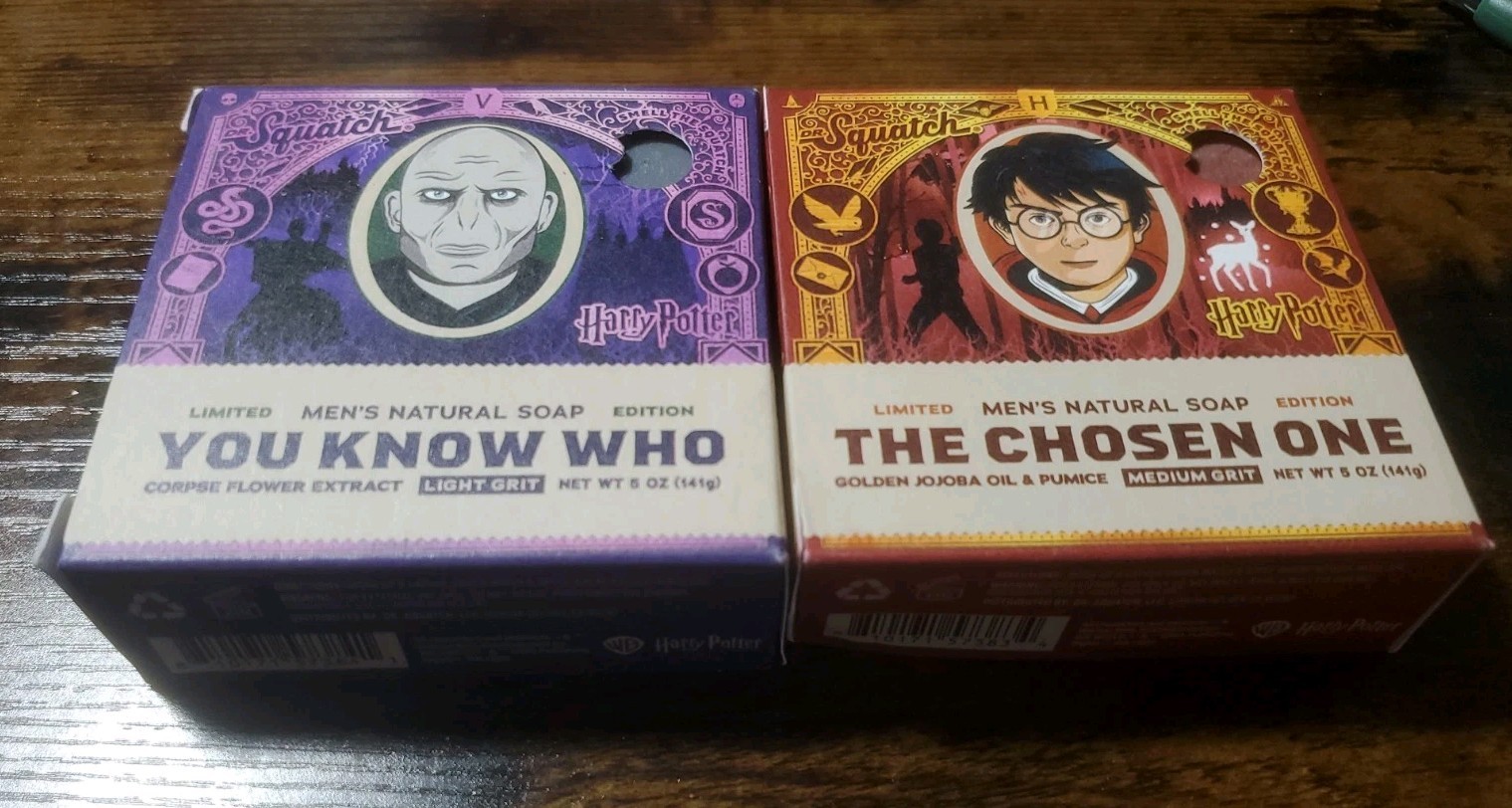 Dr Squatch Harry Potter The Chosen One & Voldemort You Know Who Natural Soap Set