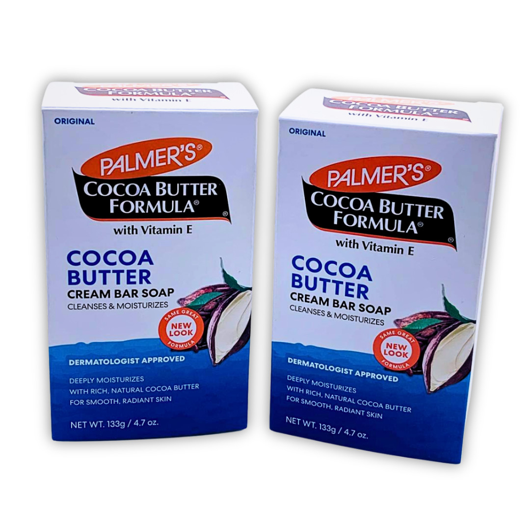 Pack of 2 Palmers Cocoa Butter Formula Soap Bars 4.7 oz with Vitamin E