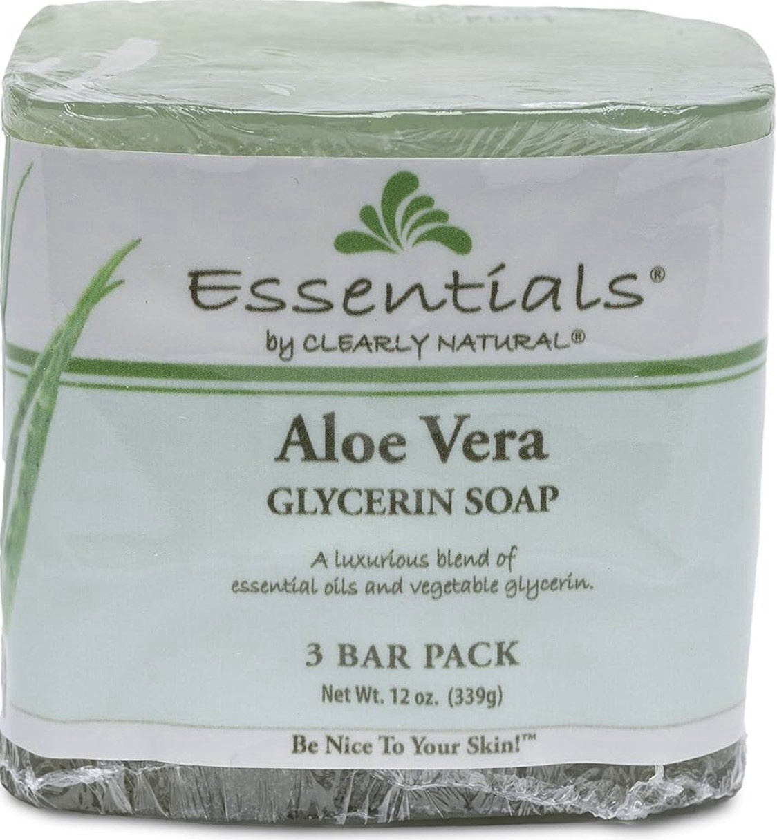 Clearly Natural Aloe Vera Glycerin Soap 9 Bars (3 Packs of 3) 4 oz Each USA
