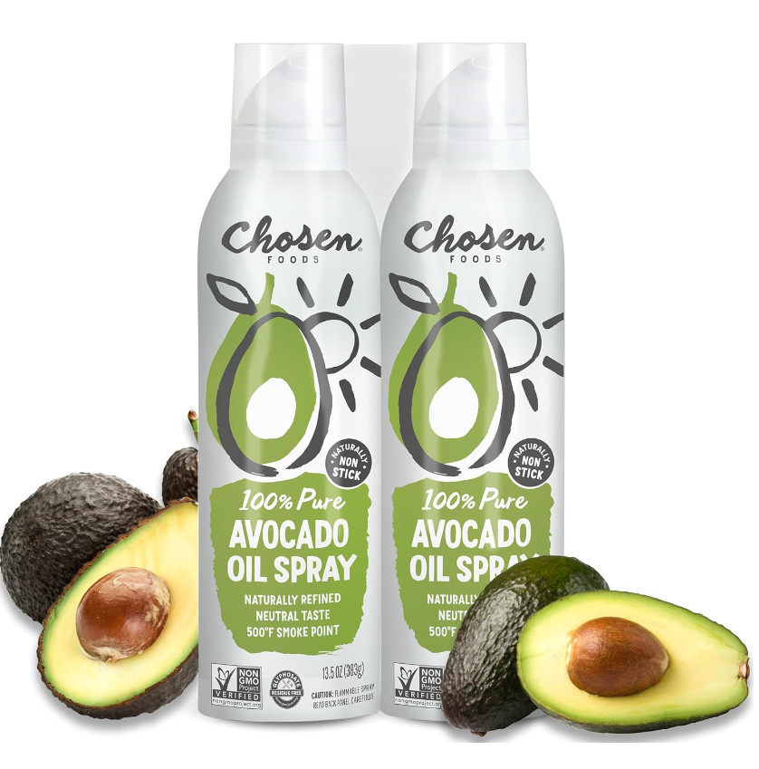 2 Pk) Chosen Foods 100% Pure Avocado Oil Spray, Cooking, Dressing, 13.5 oz, Each