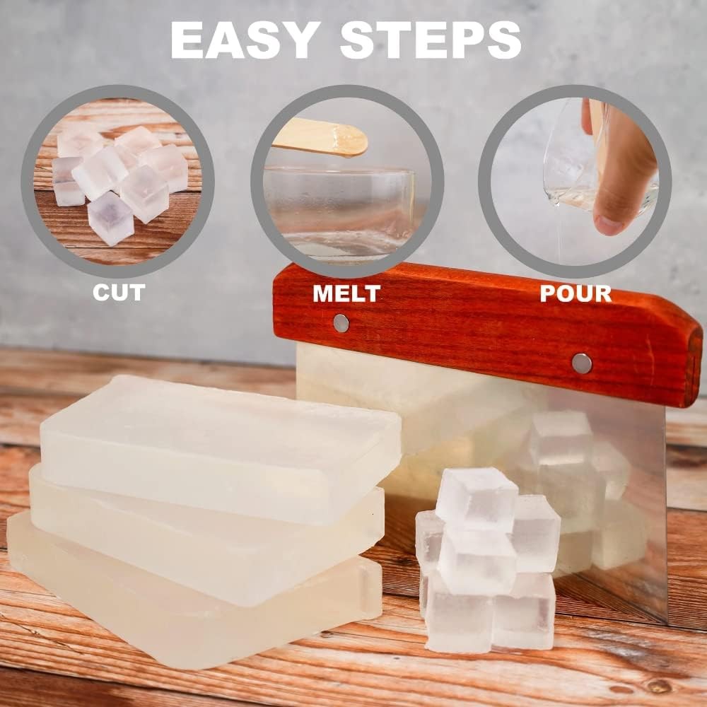 Aloe Soap Base – Moisturizing Melt and Pour Glycerin for Crafting Making Easy to
