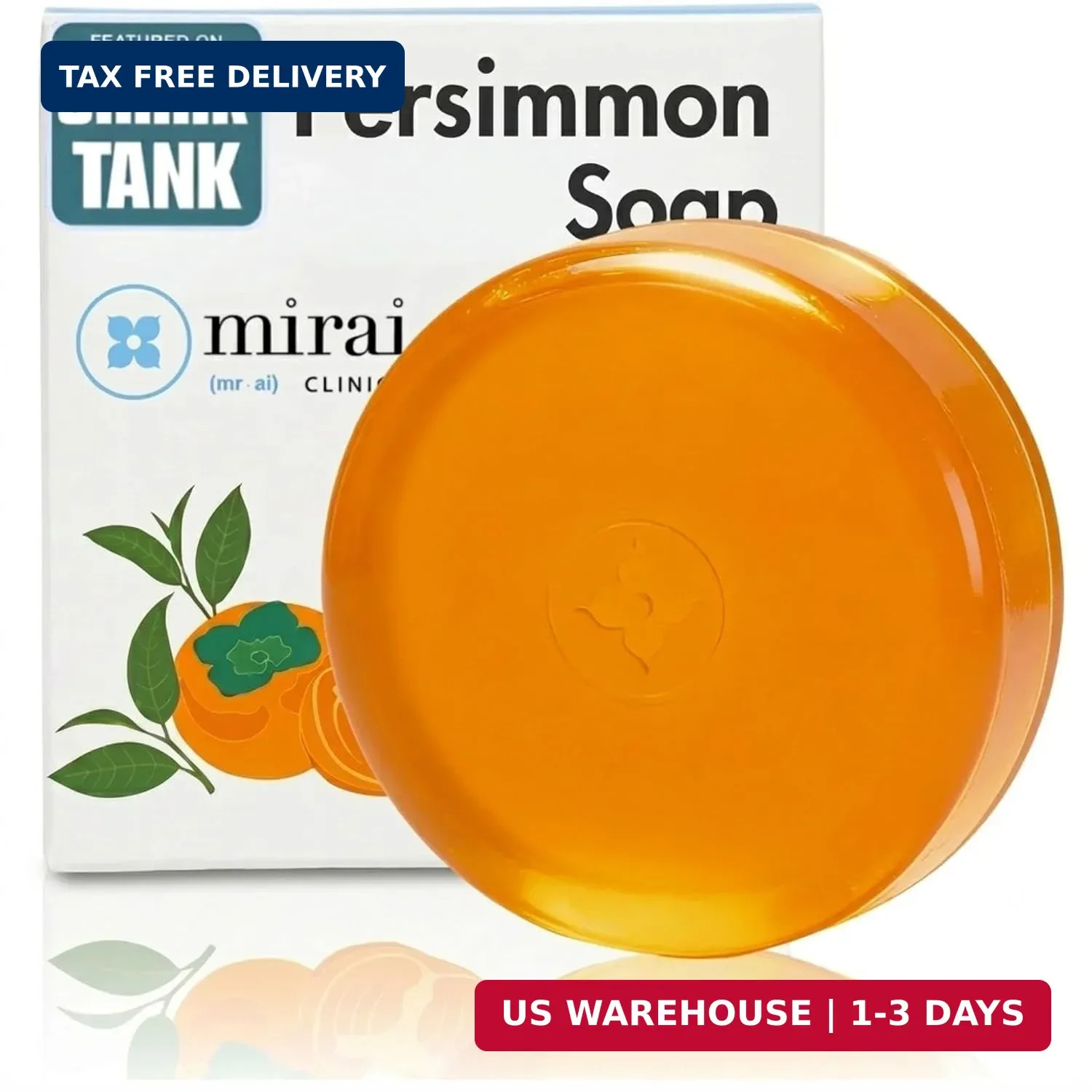 Mirai Clinical Persimmon Soap Bar for Old People Smell – Nonenal® Solution – Jap