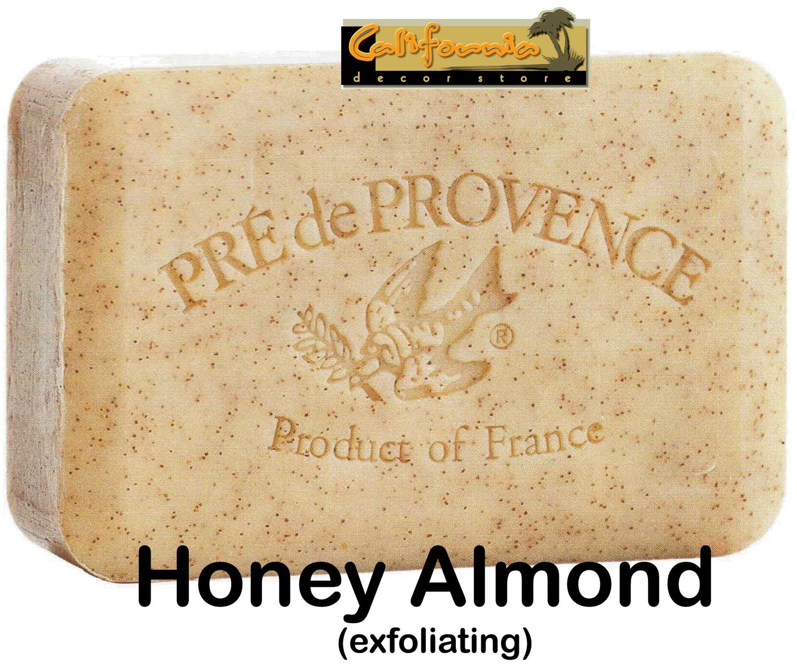 Pre de Provence HONEY ALMOND 250 Gram French Soap Bath Shower Bar Shea Butter