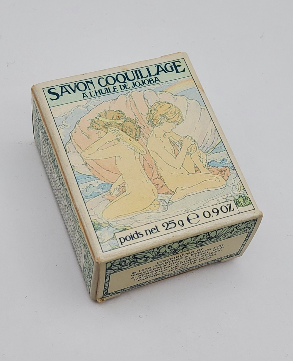 VTG 1978 SEA SHELL SOAP WITH JOJOBA OIL BOX ~ No soap…EMPTY BOX, Made in USA