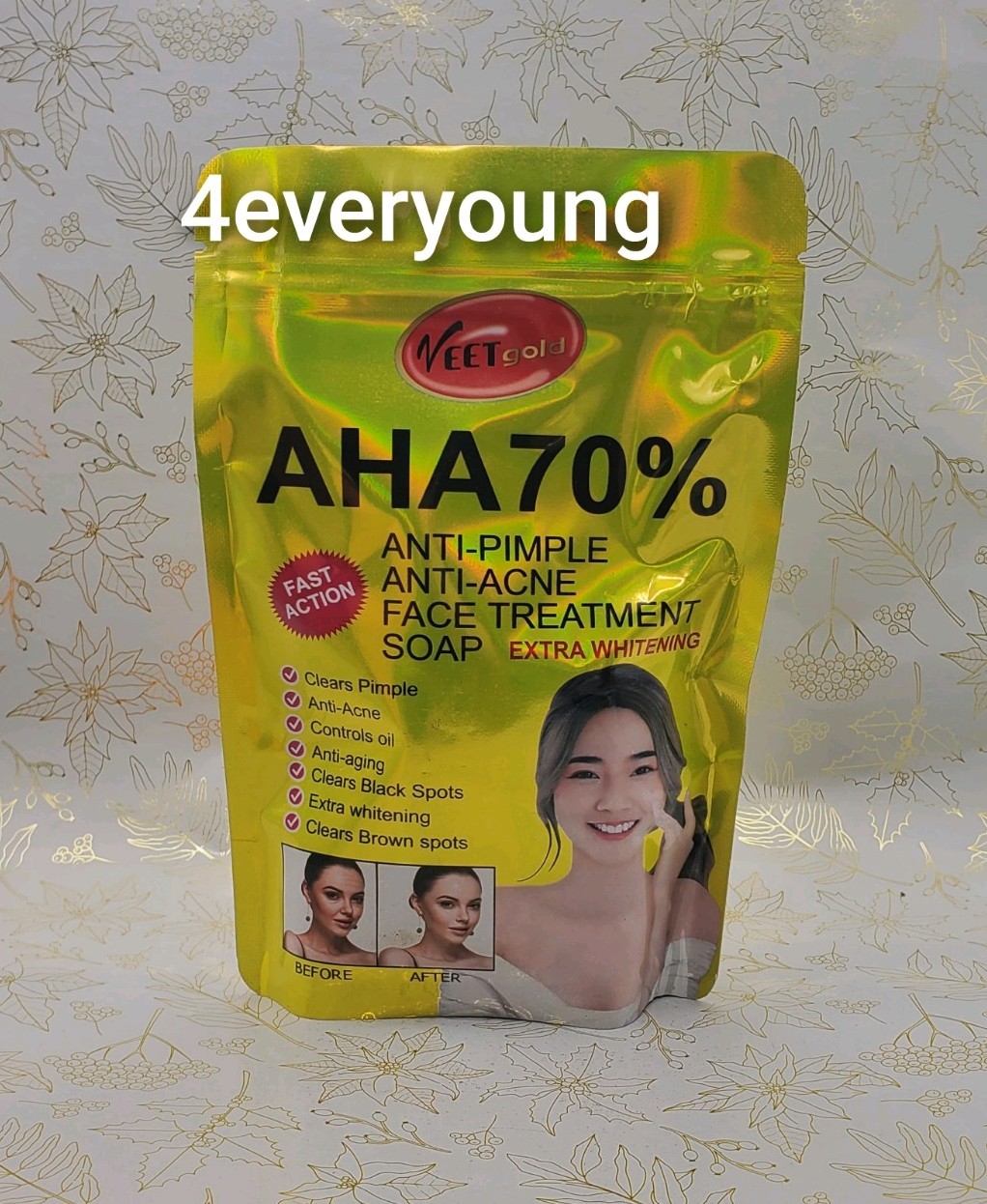 Veet Gold AHA 70% Anti Pimple,Anti Acne And Face Cream Veet Gold face Soap