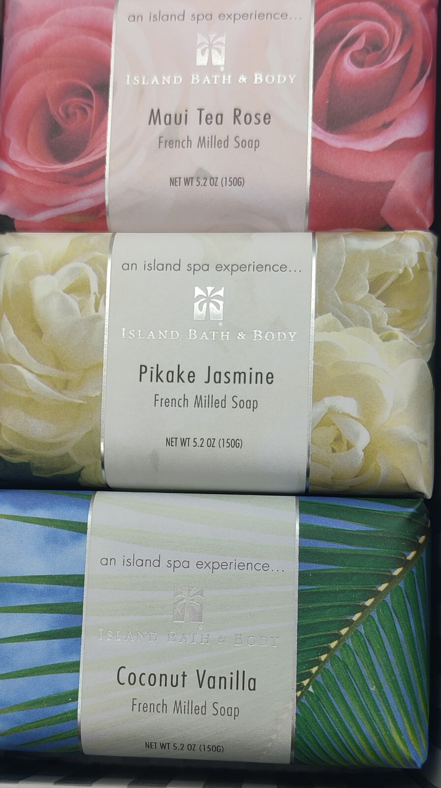 Lot Of 3 Island Bath & Body French Milled Soap 5.2 oz each