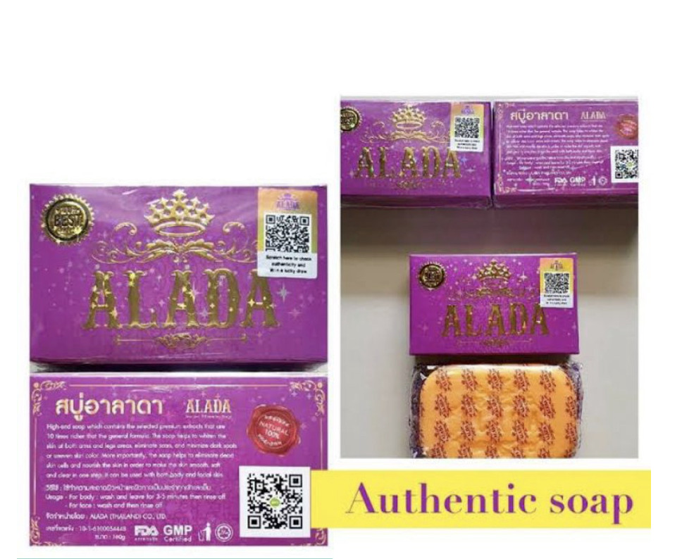 10X ALADA Whitening Soap Authentic 100% Naturals Nourishing & Moisturizing