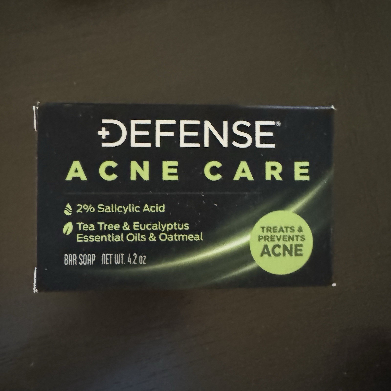 Defense Acne Care Bar Soap 4.2oz | contains 2% Salicylic Acid, Tea Tree & Euc…