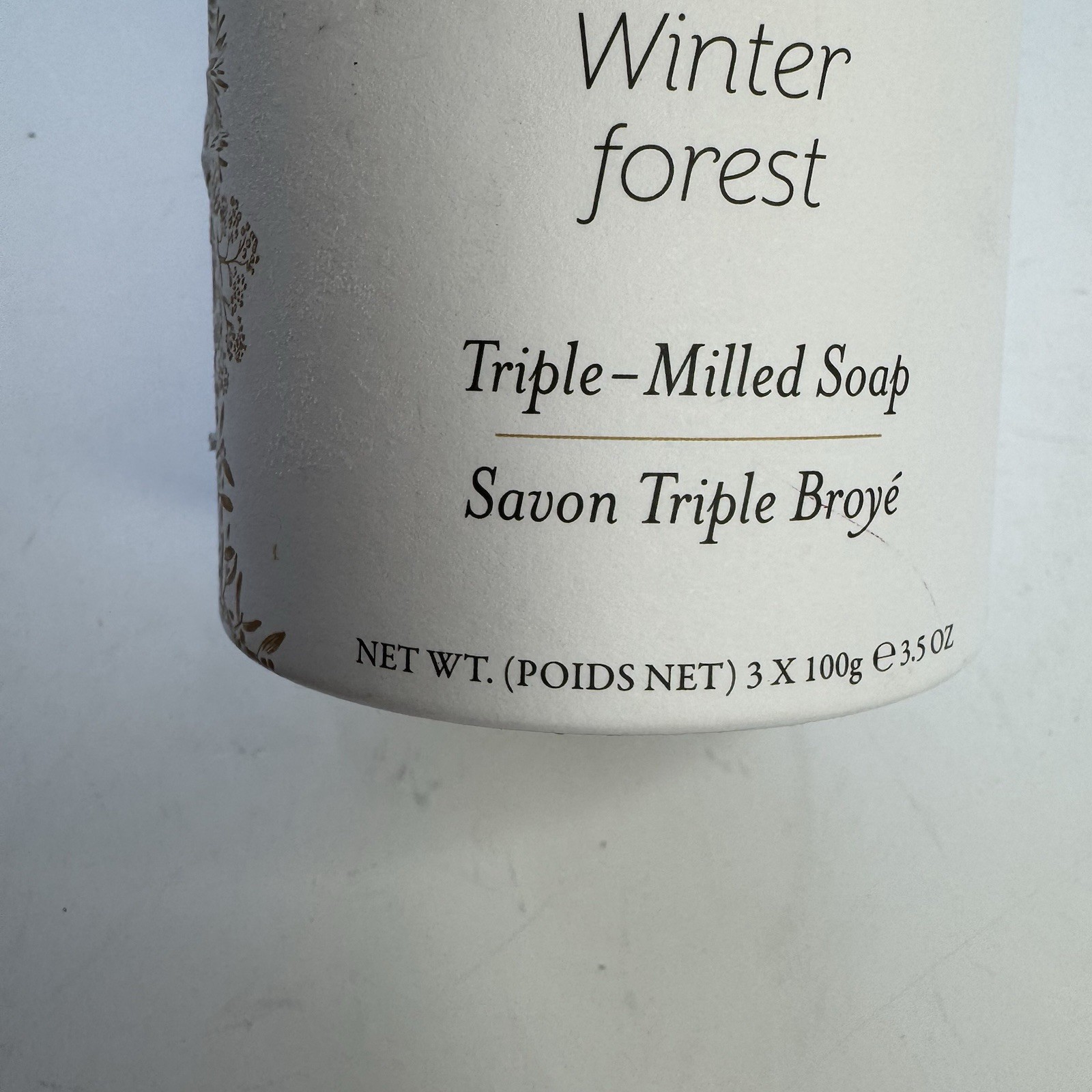 Crabtree & Evelyn WINTER FOREST 3 Round Soap Set 3.5 oz NIB