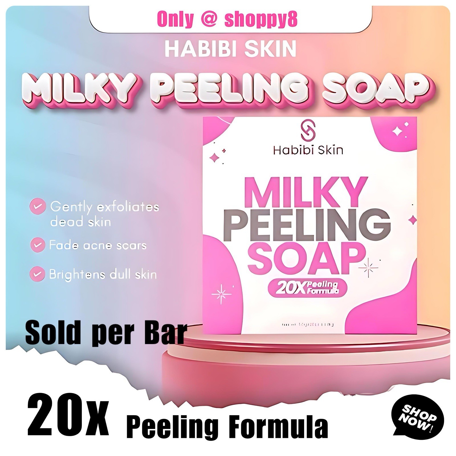 Habibi Skin Essenstial – Milky Peeling Soap (50g -4bars)