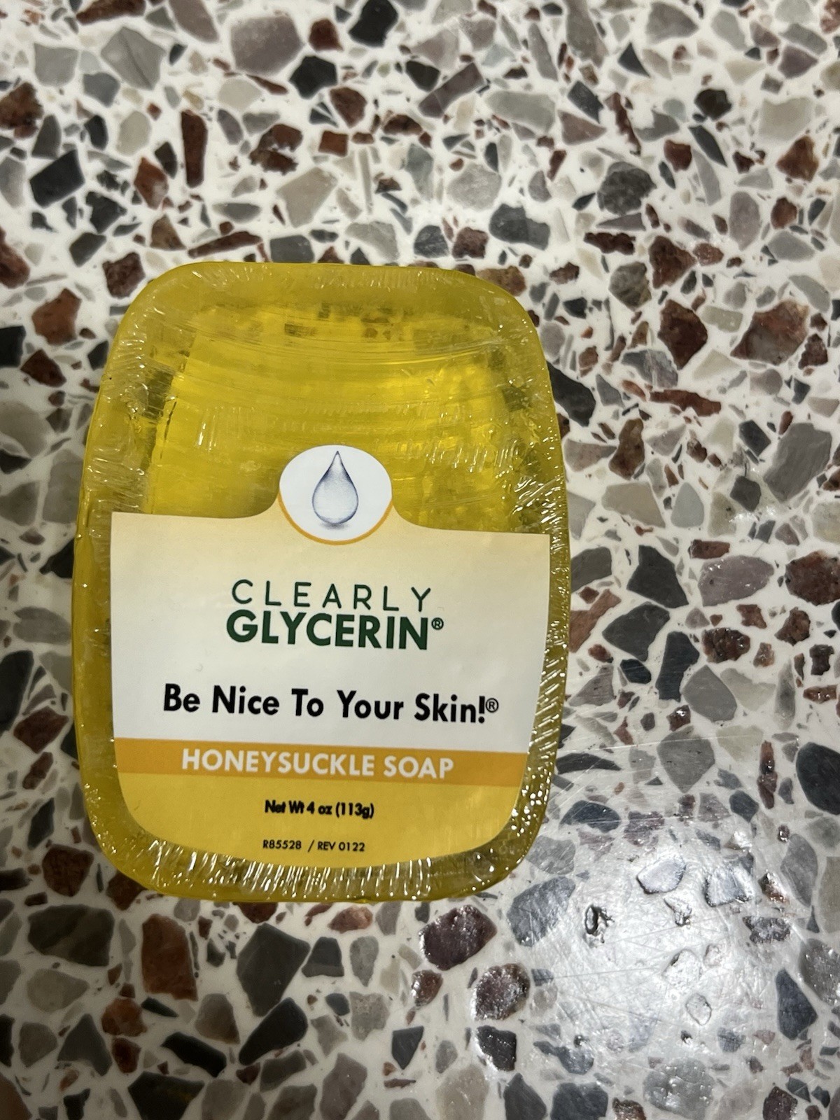 Clearly Glycerin Body Bar Soap 4oz Aloe Vera Vitamin E Honeysuckle set of 3