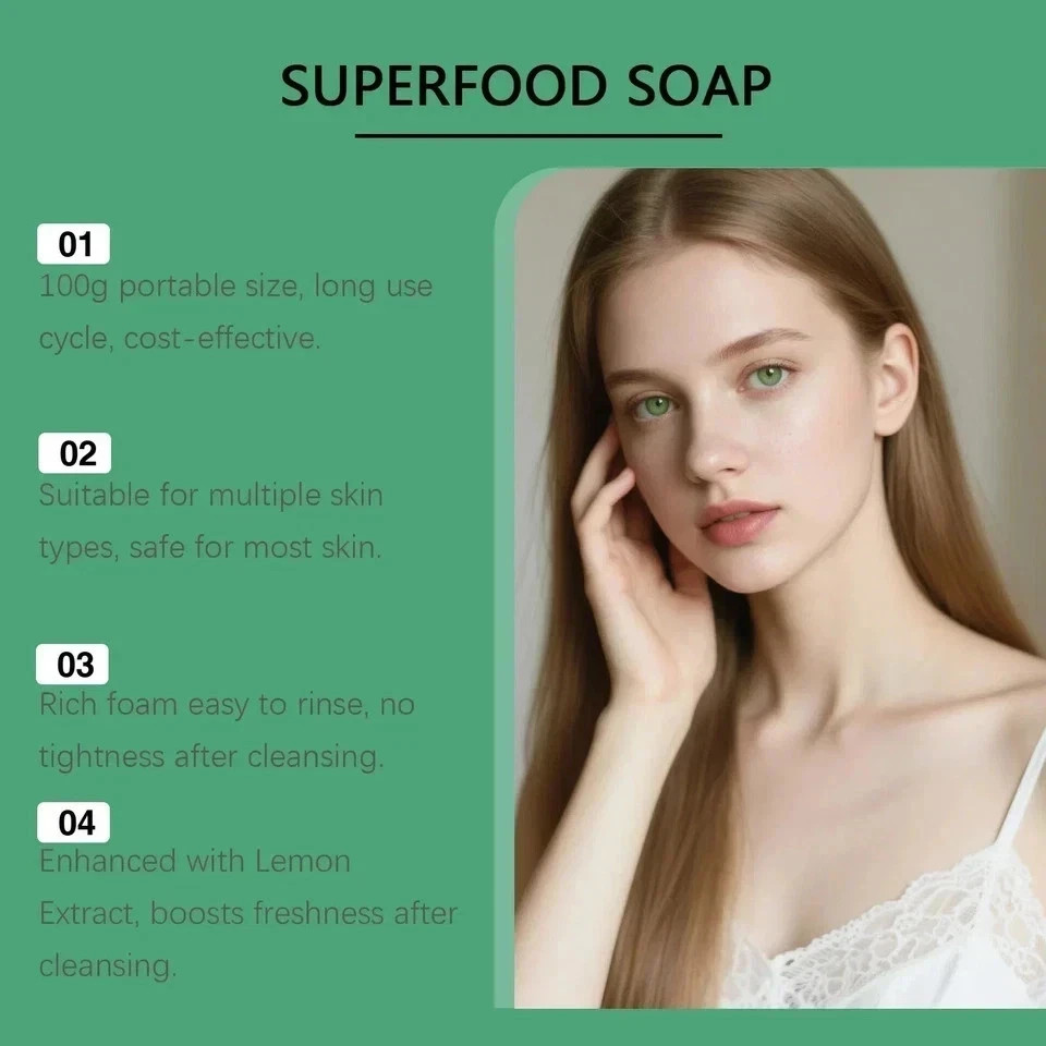 Stem And Soul Superfood Soap, Upgraded Stem & Soul Turmeric Lemon SoapBar*******