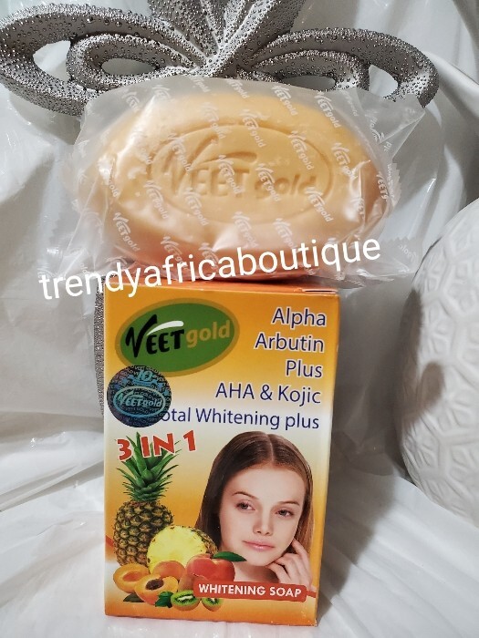 Veet gold Face and body whitenizer soap. 3n1. 200gx1 bar soap Sale