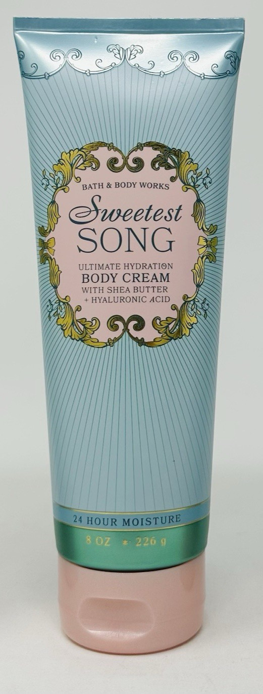 1 SWEETEST SONG BATH & BODY WORKS SHEA BUTTER BODY CREAM LOTION 8 OZ