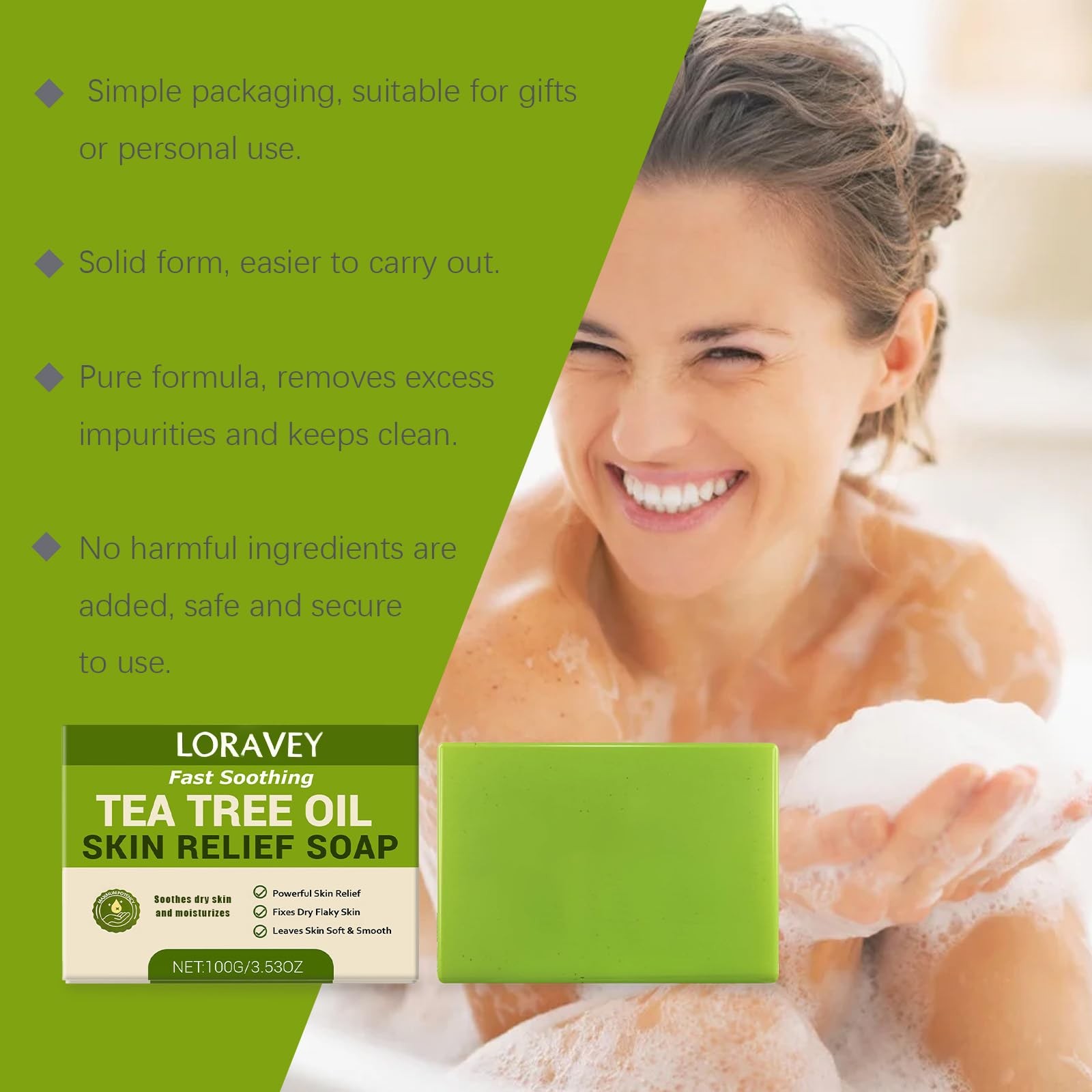 Antifungal Relief Soap Bar, Tea Tree Oil Soap, Natural Foot & Body Soaps for …