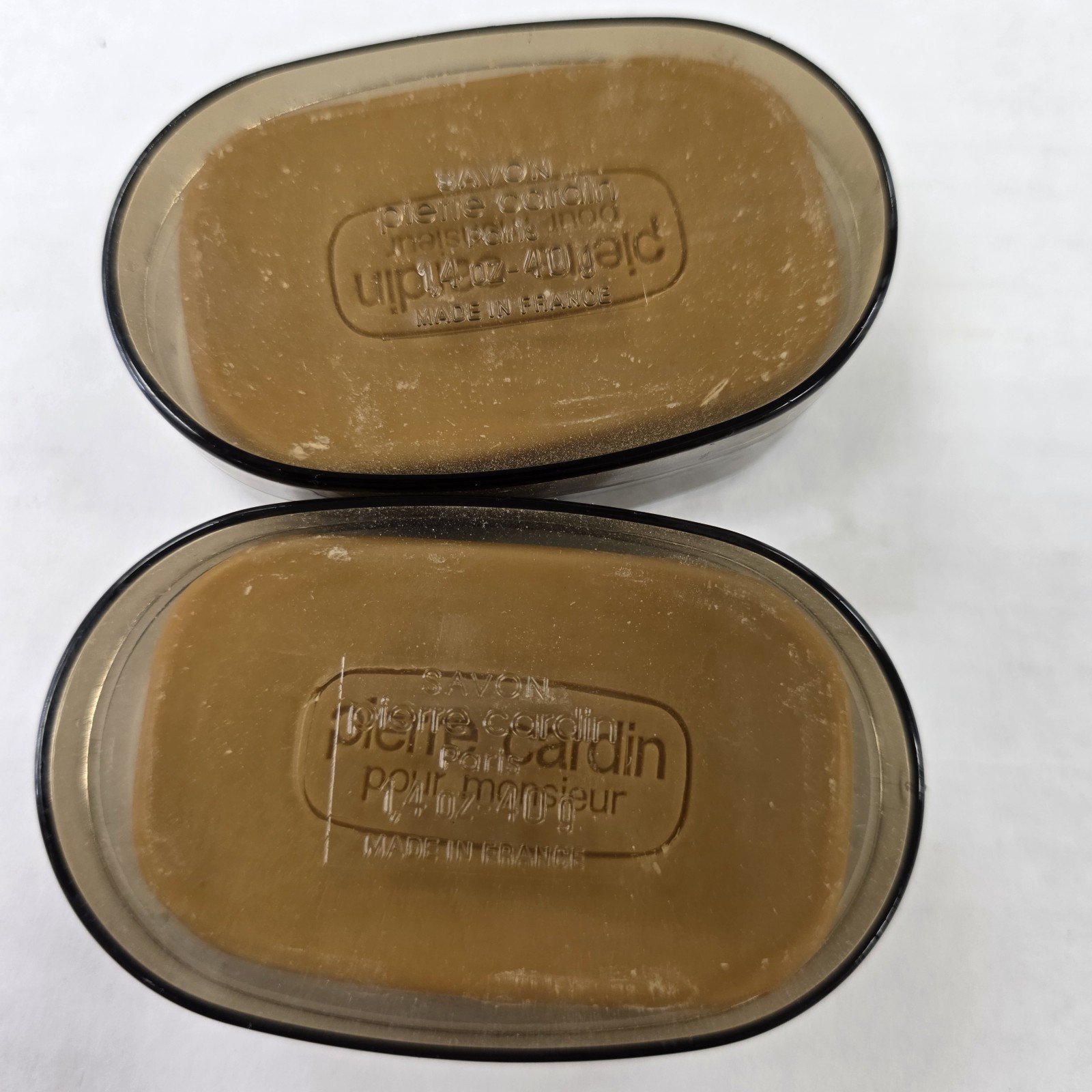 Lot of 2 Savon Pierre Cardin Paris 1.4oz 40g Soap w/ Travel Case Pour Monsieur