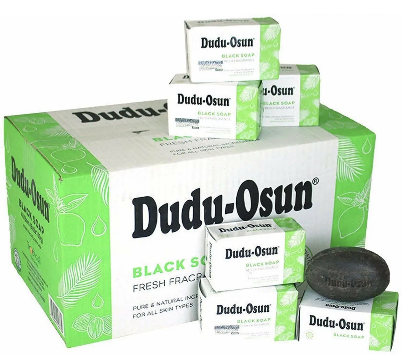 Tropical Naturals Dudu-Osun Black Soap Pure Natural Ingredients 6 bars New Box