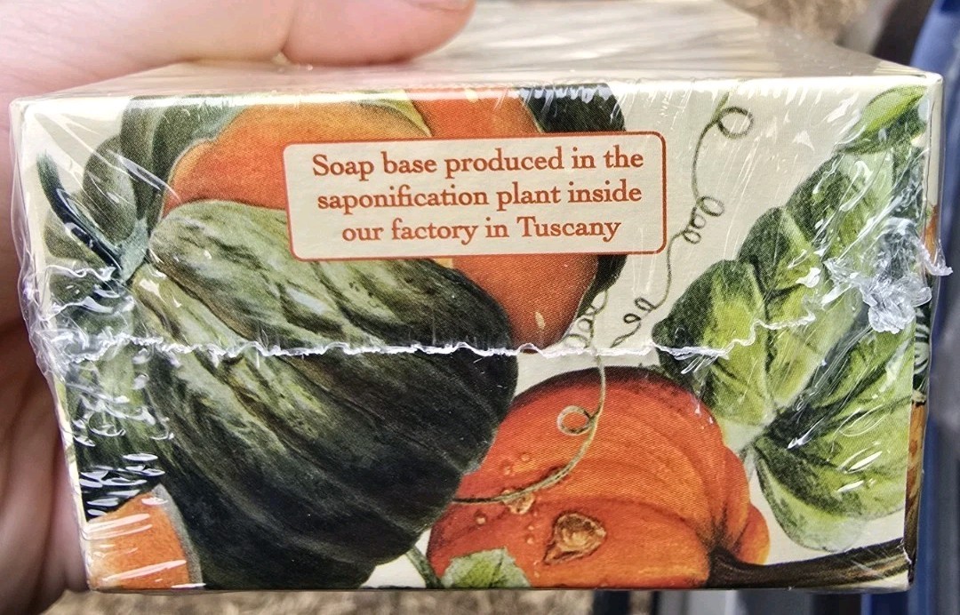 La Saponeria Firezne Harvest Tuscan Pumpkin Scented Soap 10.5 Oz New Sealed