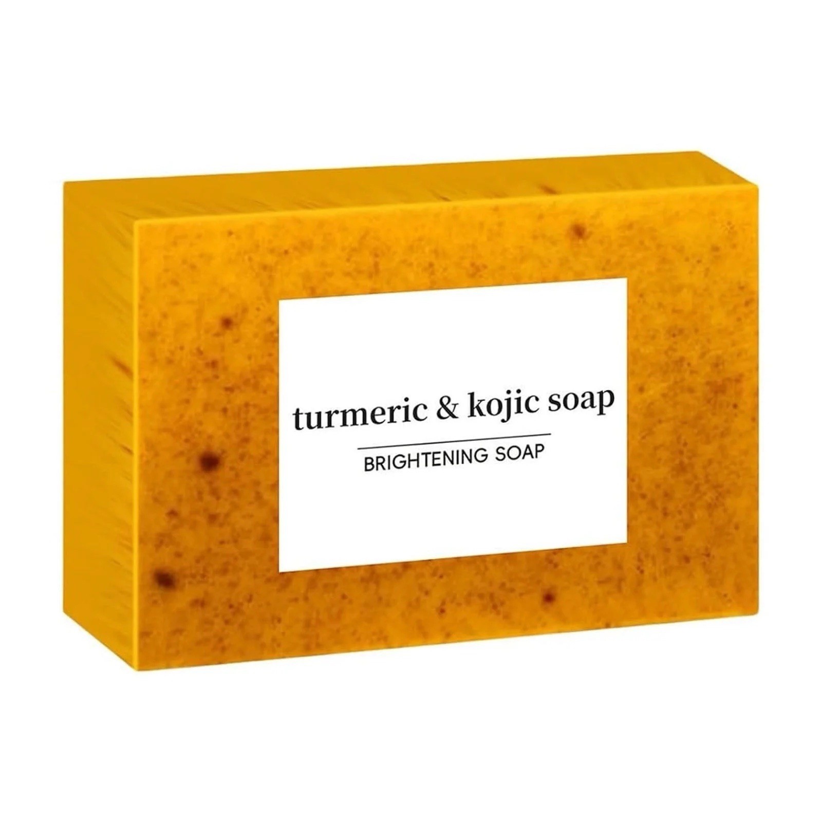 Turmeric Kojic Brightening Soap Bar for Body, Face, Hands – Yellow Rectangular