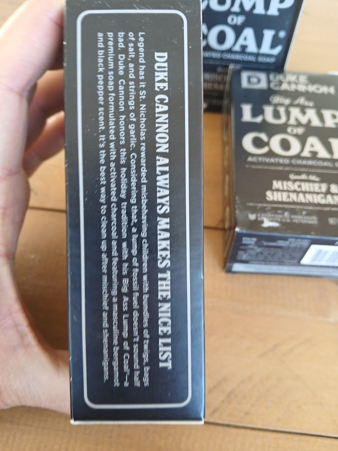 3 Bars Duke Cannon Lump Of Coal Charcoal Soap – 10oz New