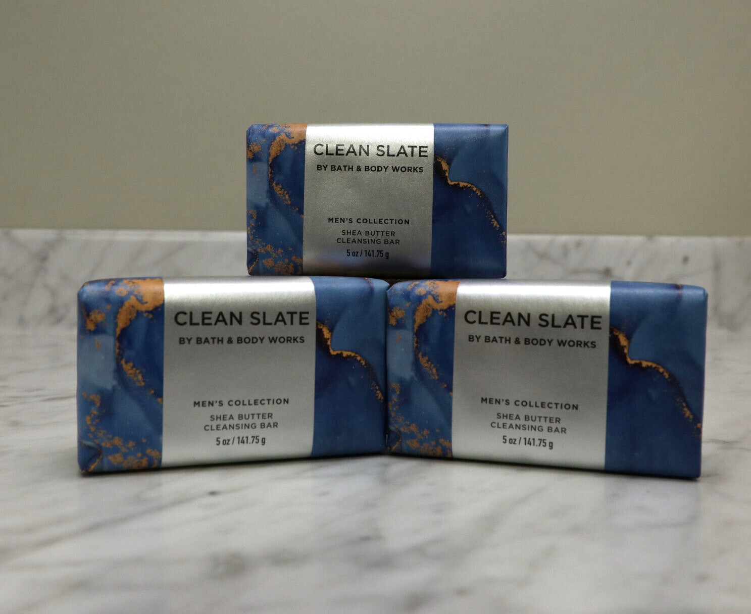 Bath & Body Works Clean Slate Men’s Collection Shea Butter Cleansing Bar X3