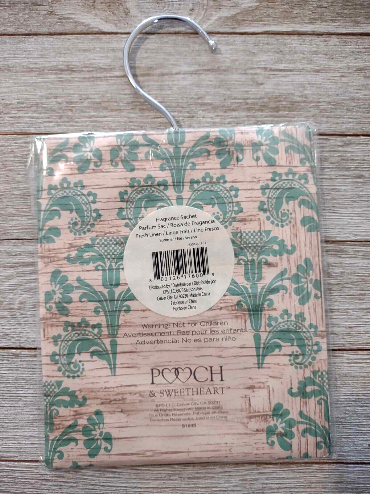 Pooch & Sweetheart Fresh Linen Fragrance Hanging Sachet