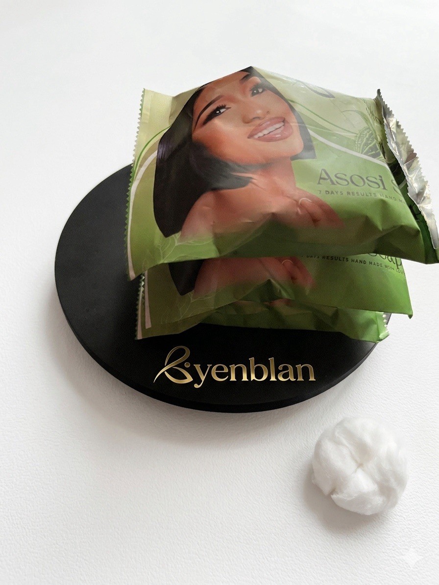 Byenblan Asosi Face & Body Soap Green 4 oz Rectangular Women Men Asosi Soap