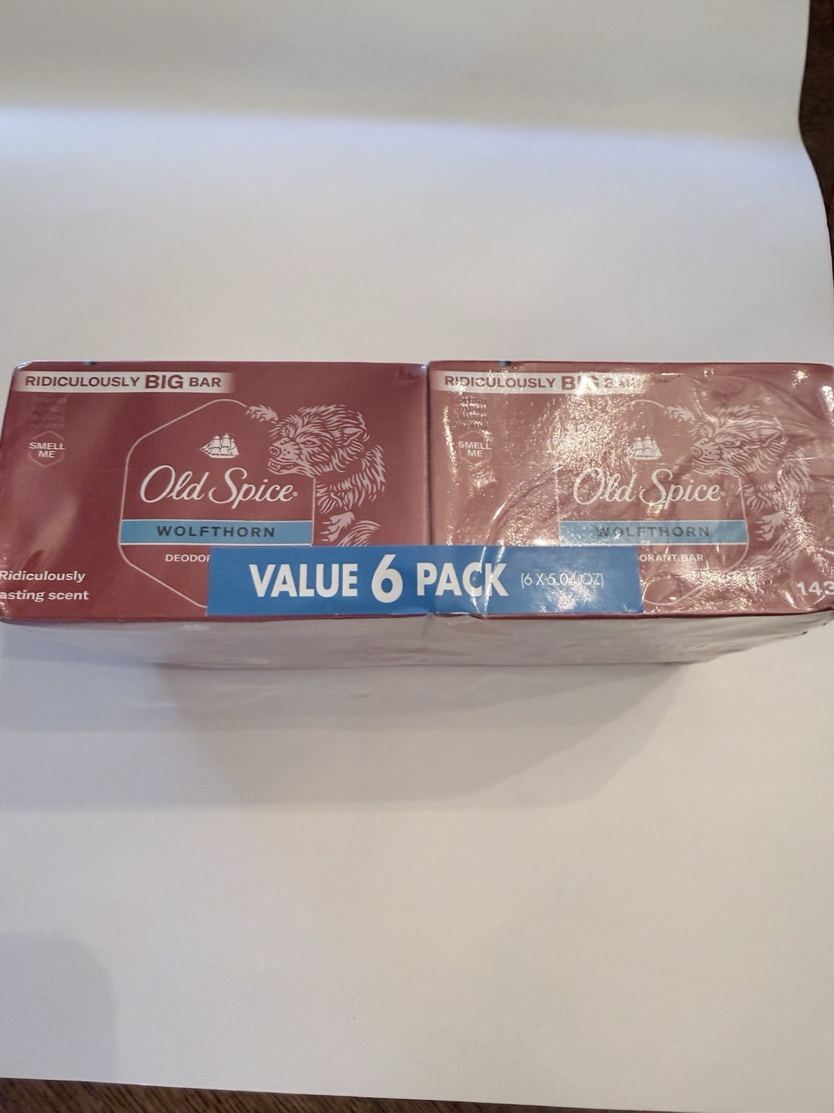Old Spice Wolfhorn Soap Bars 6 Pack Discontinued Body Wash Scent Rare 5oz Each