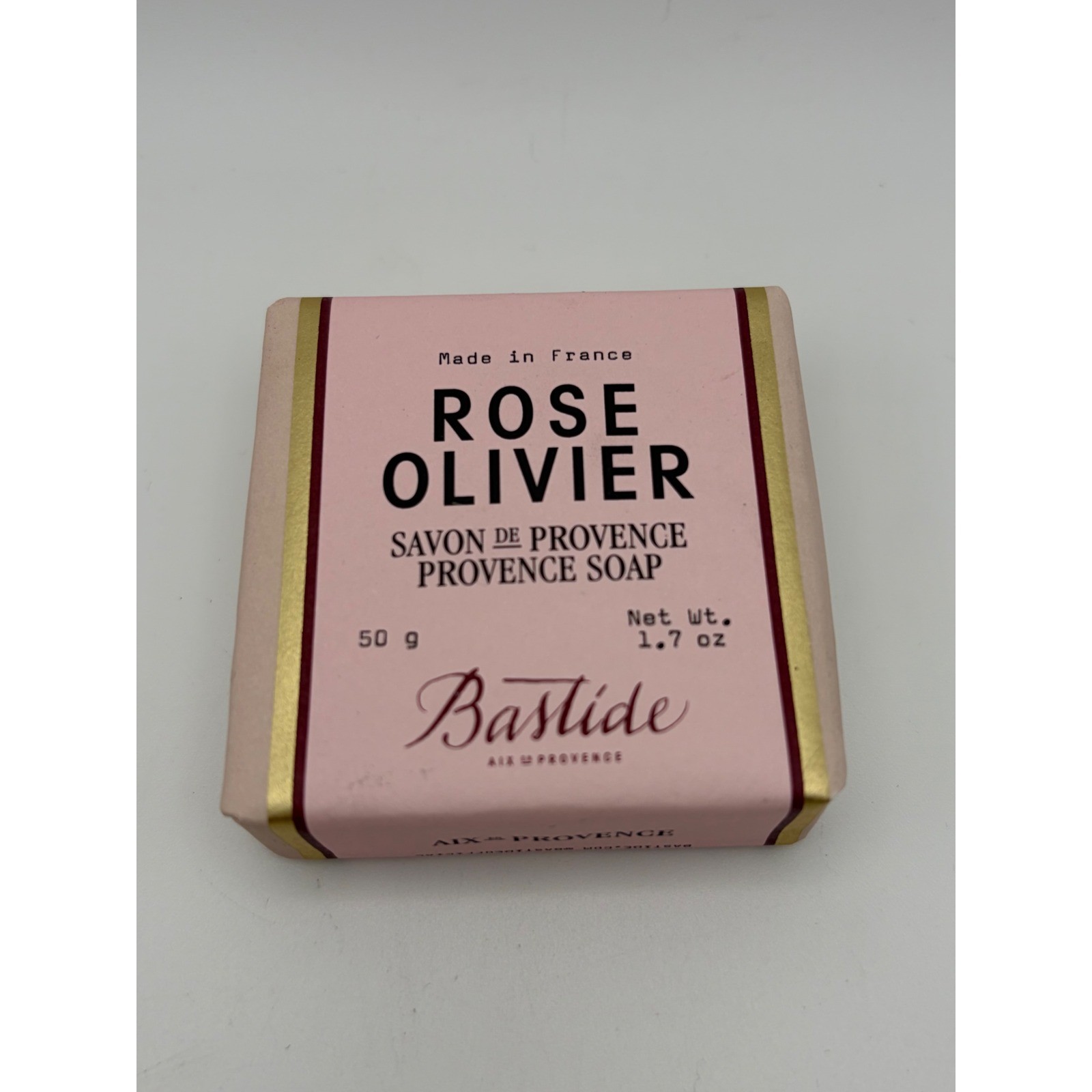 Bastide Rose Olivier Savon de Provence Soap 50g 1.7oz Made in France New