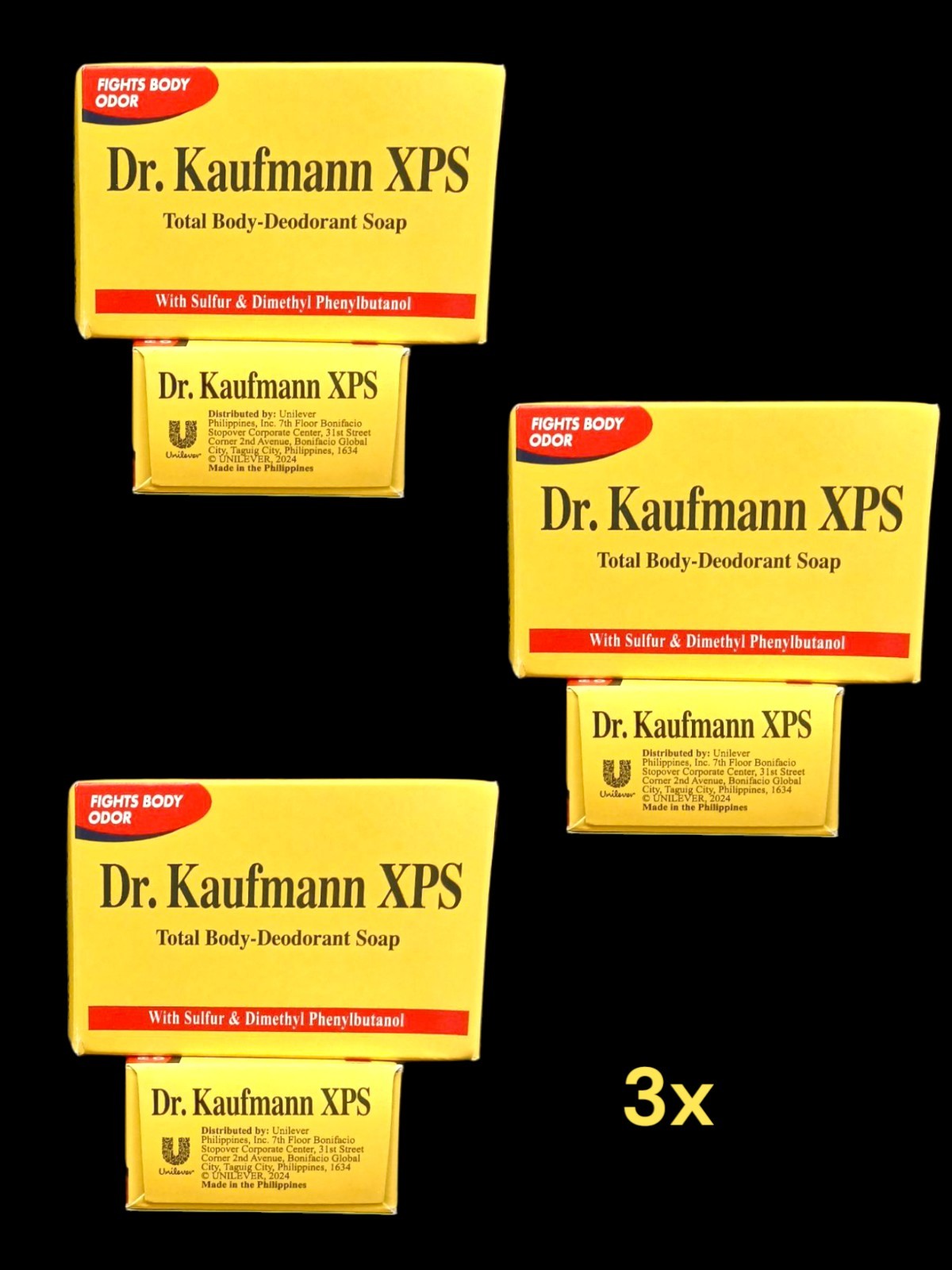 Dr. Kaufmann XPS Total body deodorant soap 3 Bars