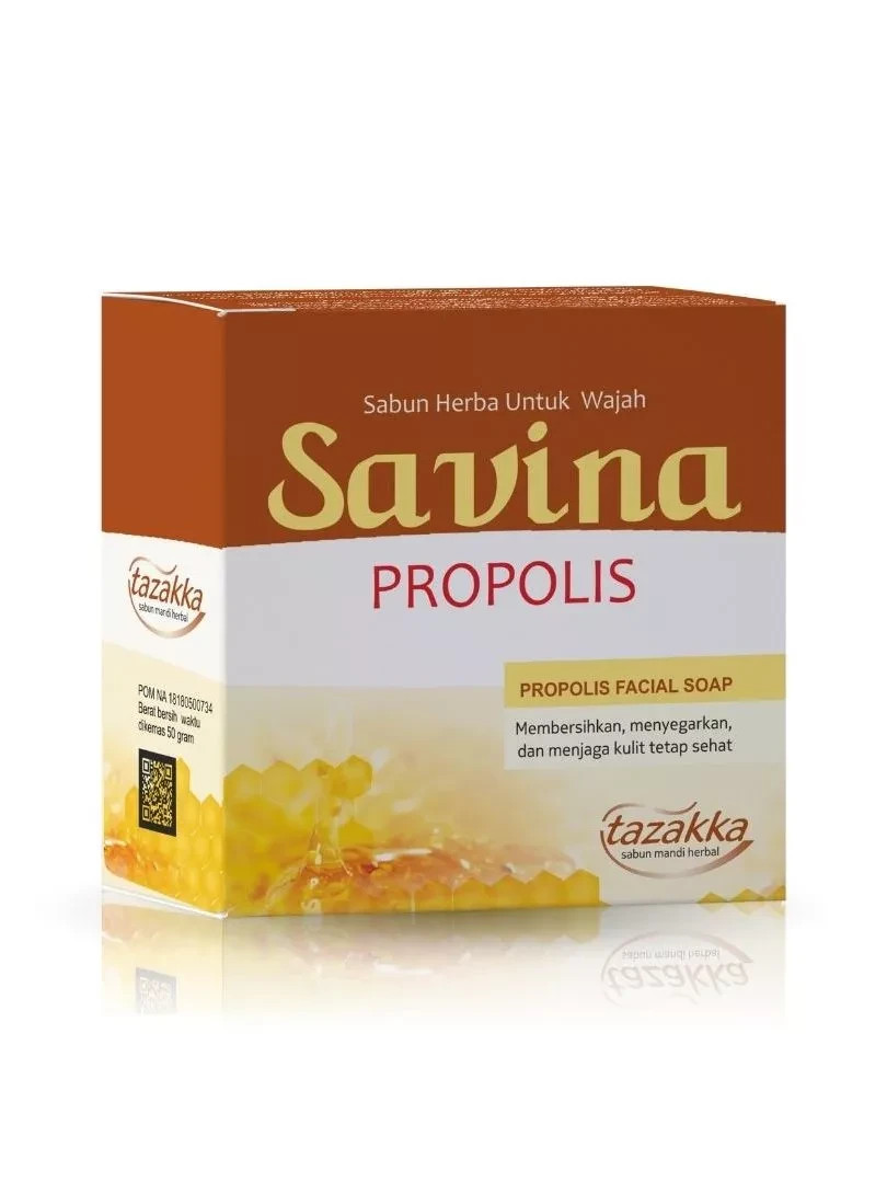Savina Propolis Facial Cleansing Bar Soap 50g Natural Face Wash
