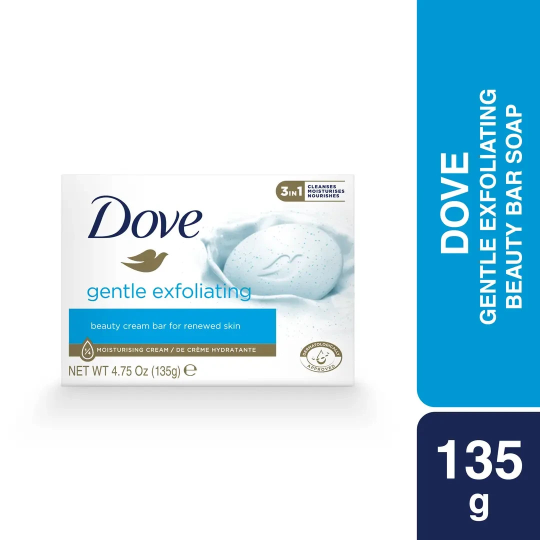 Dove Gentle Exfoliating Beauty Bar Soap 4.75 oz 6PK “FREE SHIPPING!!”