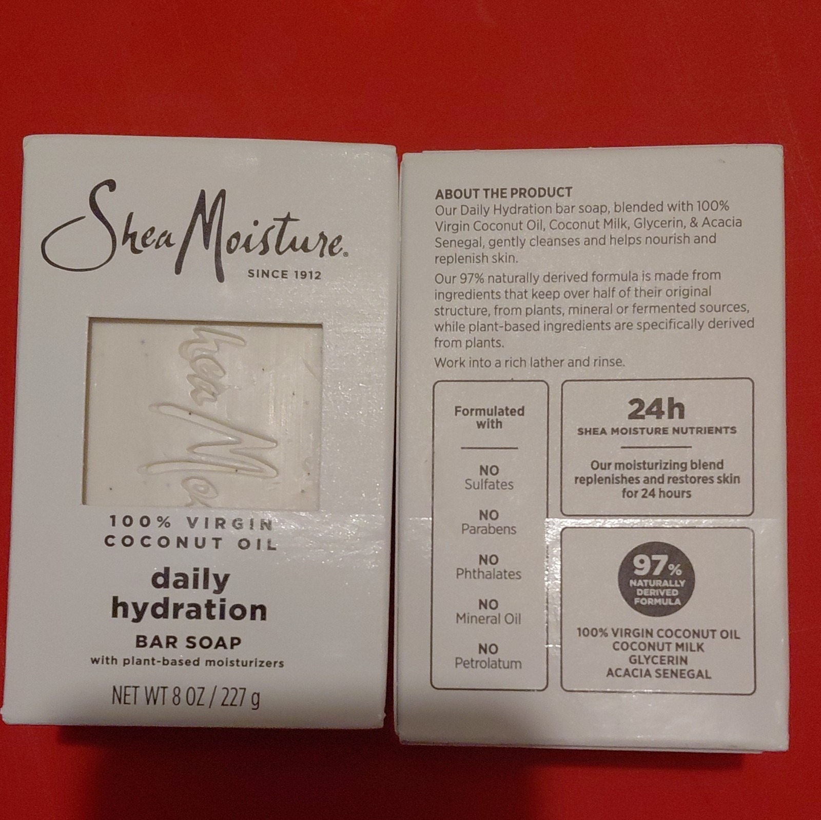 SheaMoisture Daily Hydration 100% Virgin Coconut Oil Bar Soap, 8 oz. 2