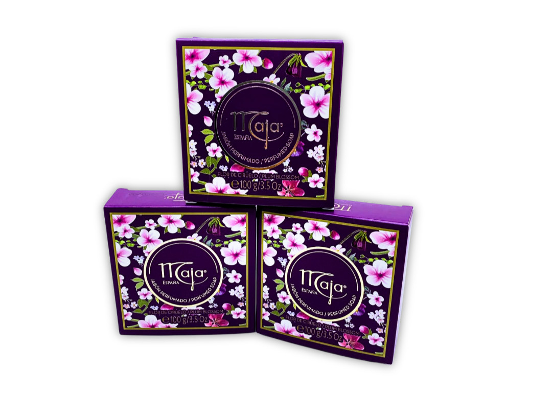 Maja España Perfumed Soap Plum Blossom 3.5 oz – Pack of 3