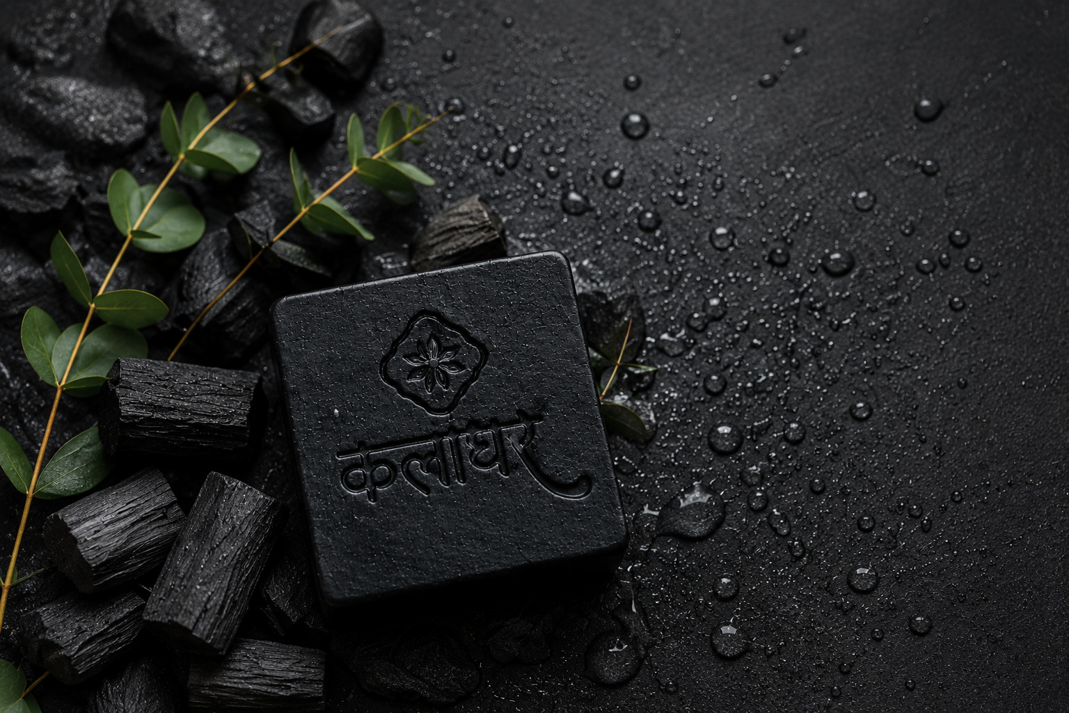 KalaGhar Handmade Activated Charcoal Soap Bar 100g Natural Bath Soap Buy 1 Get 1