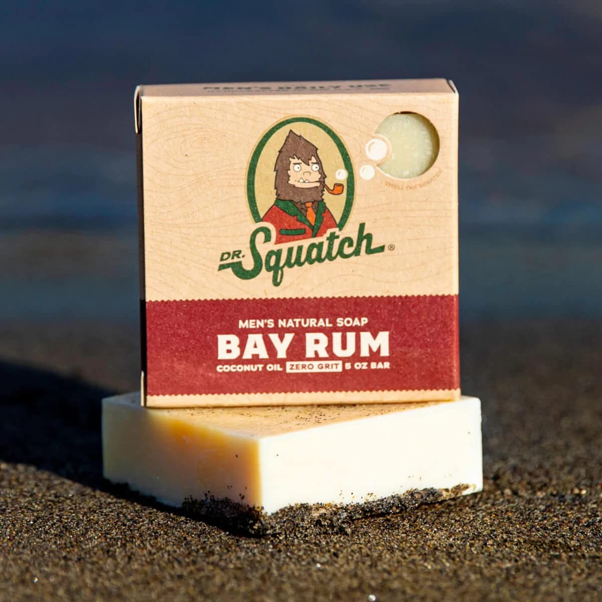 All Natural Bar Soap for Men with Zero Grit Bay Rum Scent